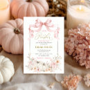 Search for pumpkin baby girl shower invitations Bow