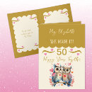 Search for wife 50th anniversary cards Gold