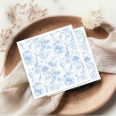 Search for blue toile napkins Safari animals
