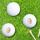 Search for new baby golf balls New father