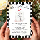 Search for spooky bridal shower invitations Black and white
