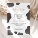 Search for cute cow party baby pregnancy invitations Black and white cow