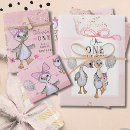 Search for goose wrapping paper 1st birthday