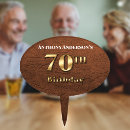 Search for 70th birthday cake toppers 70 years old