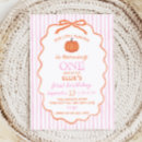 Search for pumpkin 1st birthday invitations Autumn
