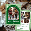 Search for green christmas cards Gingham