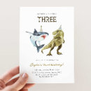 Search for shark party invitations Boy