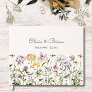 Search for wildflowers wedding guest books Pretty
