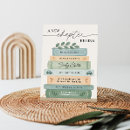 Search for book stack invitations A new chapter begins