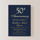 Search for 50th anniversary dinner invitations Classic
