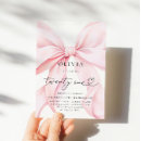 Search for girls 21st birthday invitations Coquette