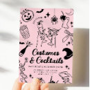 Search for pink halloween invitations Costumes and cocktails