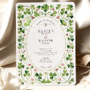 Search for shamrock wedding invitations Lucky in love