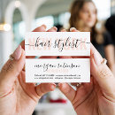 Search for peach business cards Hair stylist
