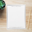 Search for black and white letterhead Minimalist