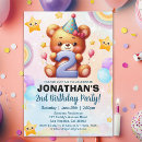 Search for teddy bear birthday invitations Cute