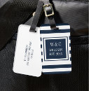 Search for navy blue luggage tags Typography