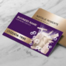 Search for purple house business cards Cleaning service