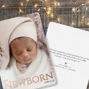 Search for miracle birth announcement cards Elegant