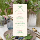 Search for ribbon wedding menus Hand drawn bow