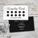Search for hairdresser loyalty cards Black and white