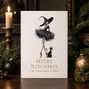 Search for dark humor christmas cards Black cat christmas