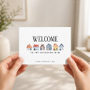 Search for new neighbors cards stamps Welcome to the neighborhood