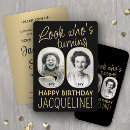 Search for printable birthday invitations Black and gold