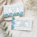 Search for hydrangea business cards Watercolor