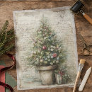 Search for vintage christmas tissue paper Decoupage