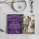 Search for purple wedding thank you cards Modern