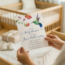 Search for hummingbird baby shower invitations Summer