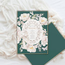 Search for hunter green wedding invitations Vintage