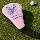 Search for french bulldog golf head covers Blue