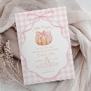Search for pumpkin baby shower invitations Coquette