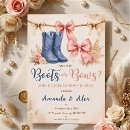 Search for brown gender reveal invitations Retro rodeo