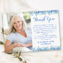 Search for forget me not thank you cards In loving memory