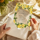 Search for yellow rose wedding invitations Greenery