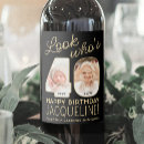 Search for 40th birthday wine labels Black and gold