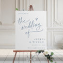 Search for dusty blue wedding signs Modern