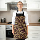Search for leopard print aprons Jungle cat