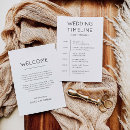 Search for itinerary timeline wedding invitations Black and white
