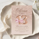 Search for rose gold 13th birthday invitations Sparkle