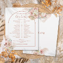 Search for itinerary for guests wedding programs Timeline