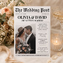 Search for newspaper wedding invitations Unique