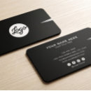 Search for circle logo business cards Modern black corporate business