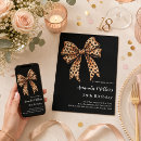 Search for leopard print birthday invitations Black