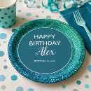Search for teal paper plates Glitter