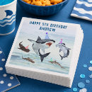 Search for shark napkins Pool party