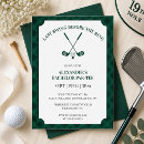 Search for golf party invitations Black